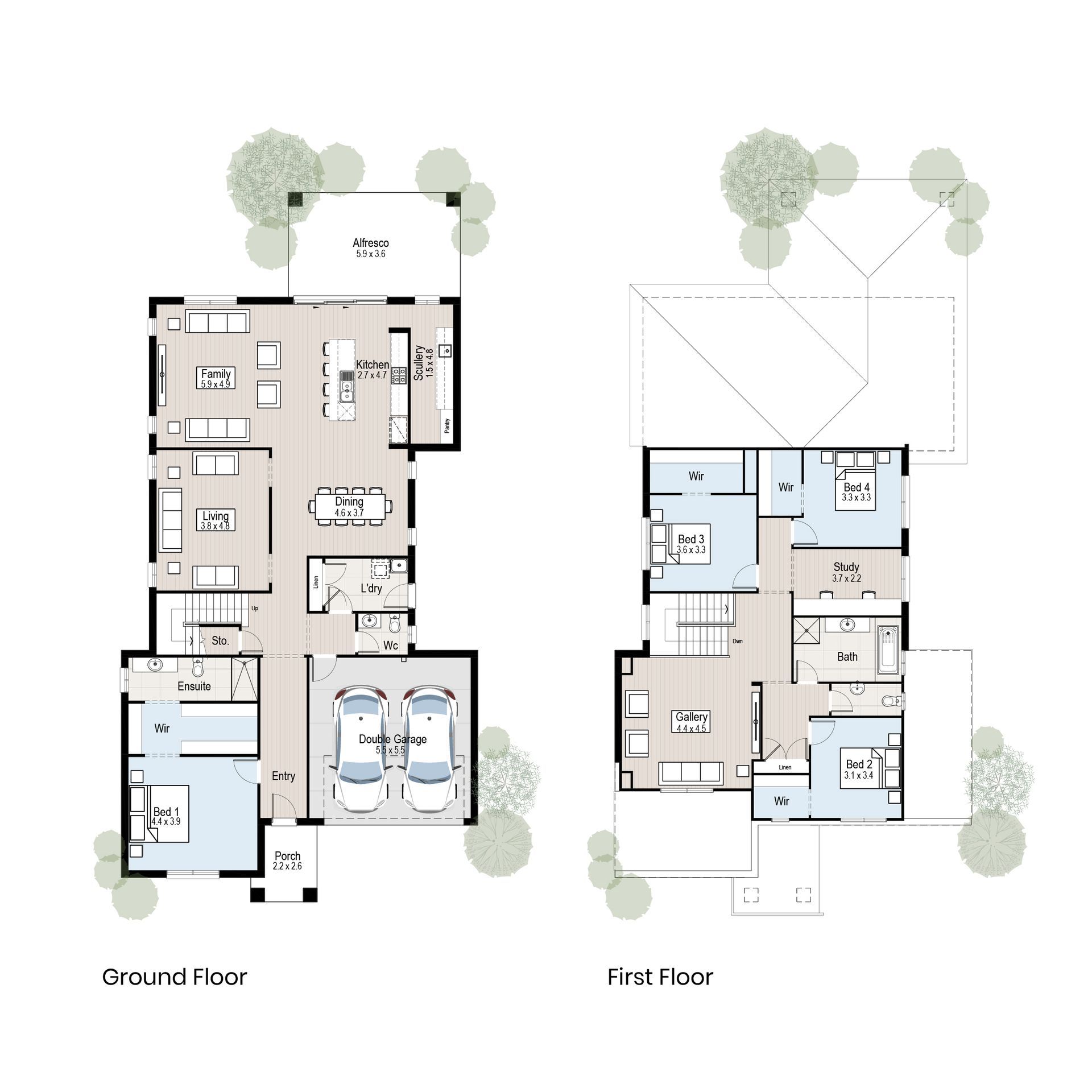 Vista 37 - Floor plan tiles.
