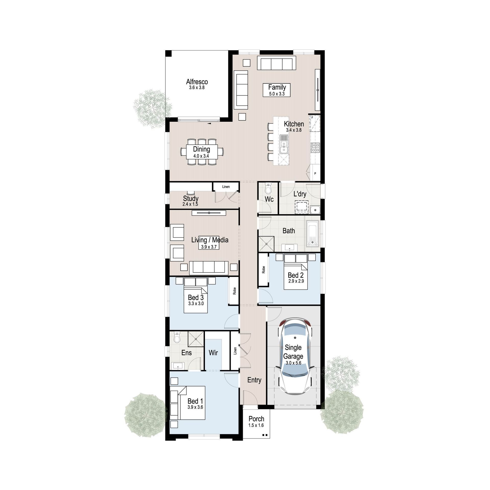 Breeze 21 - Floor plan tiles.