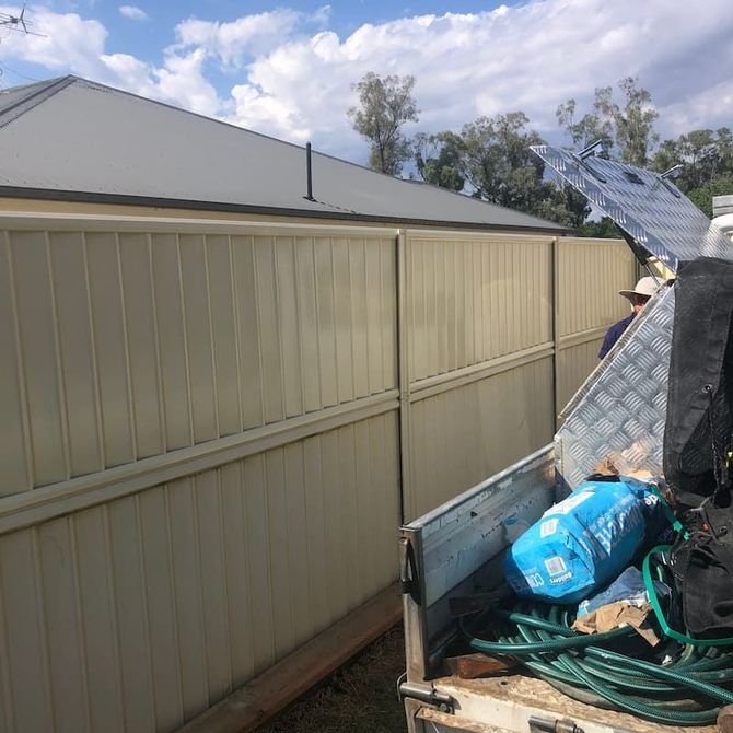Metal Panel Fence - Fencing in Tamworth, NSW