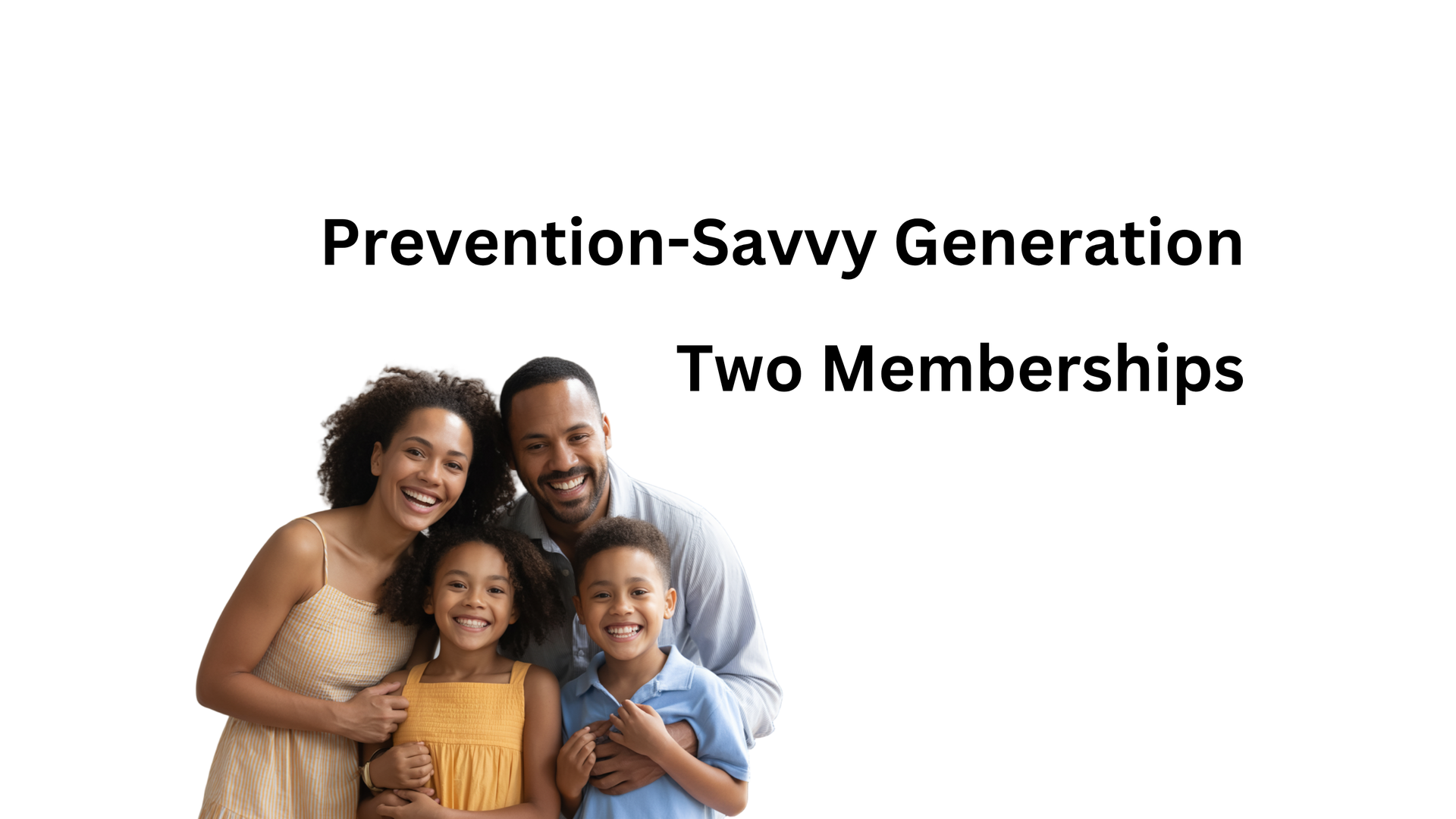 Mom and dad with two kids.