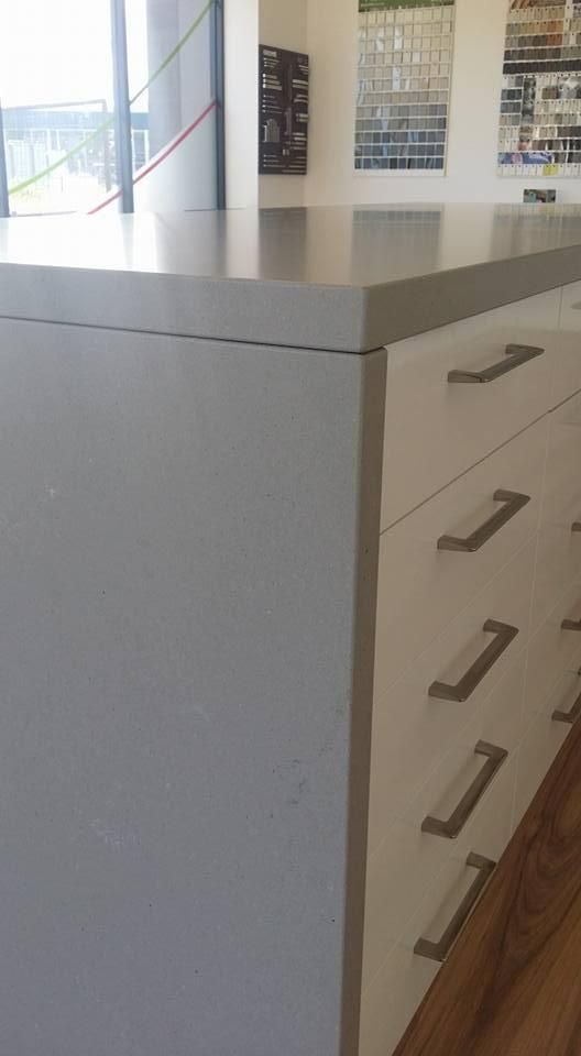A Close up Of a White Cabinet with Drawers and A Counter Top — Thats Tops by Design in Narrabri, NSW