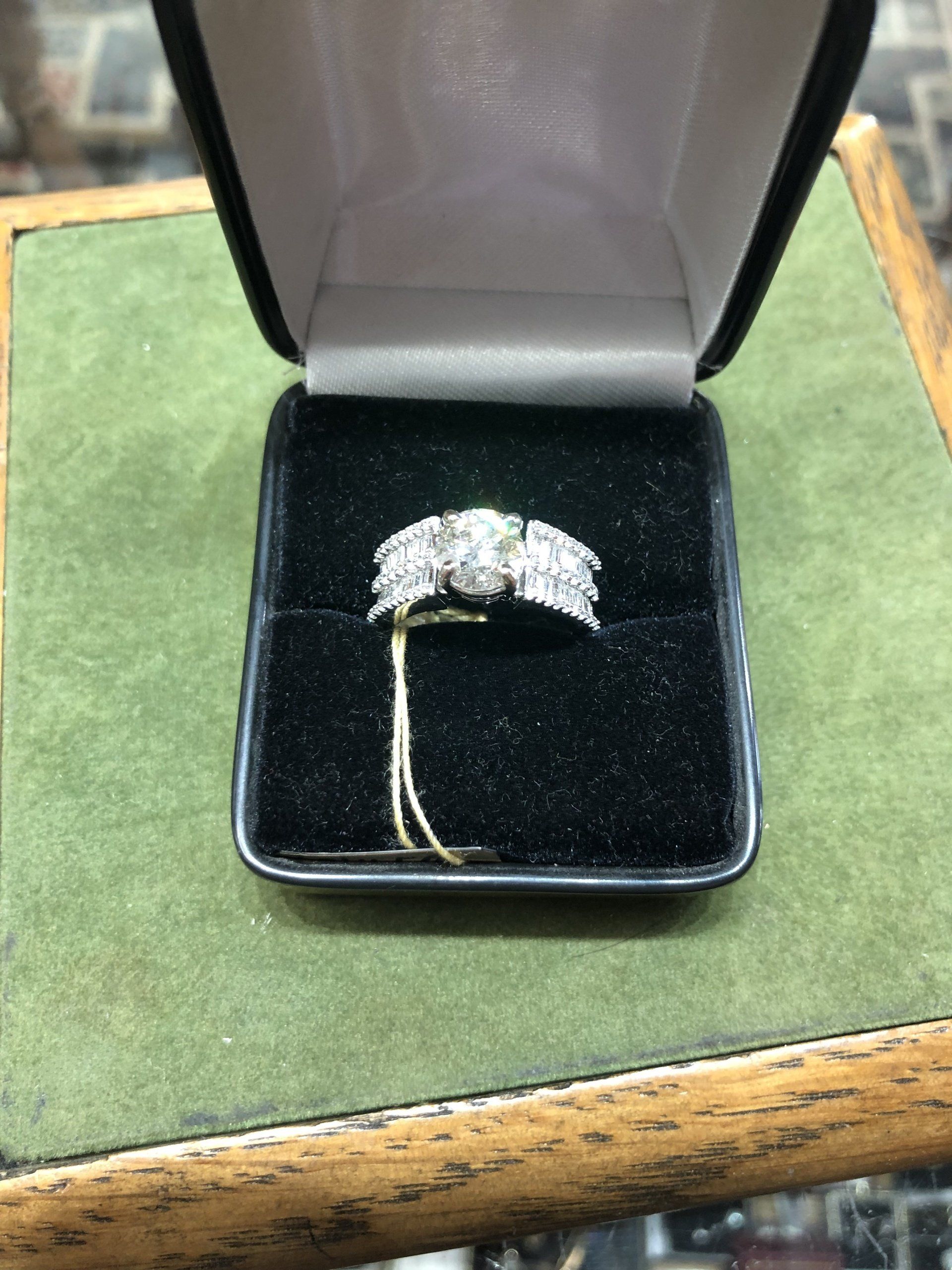silver stone ring