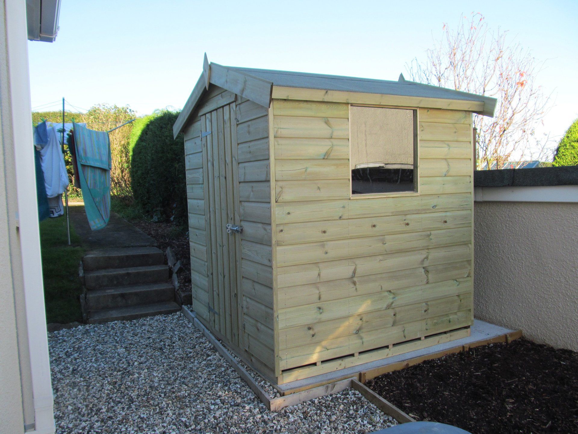 Small Apex Garden Shed with one window on side