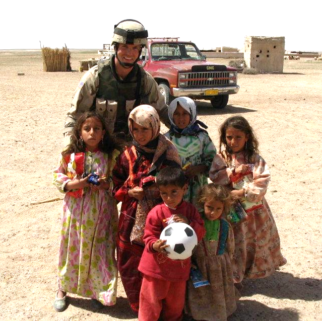 Dave Byrne Photo - US Army - With Afghani Chidlren