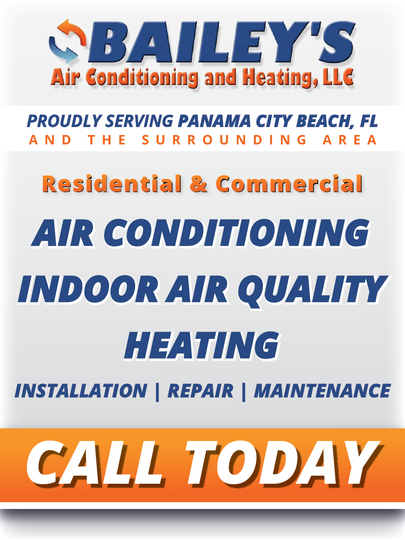 Bailey 's air conditioning and heating llc is proudly serving panama city beach fl and the surrounding area