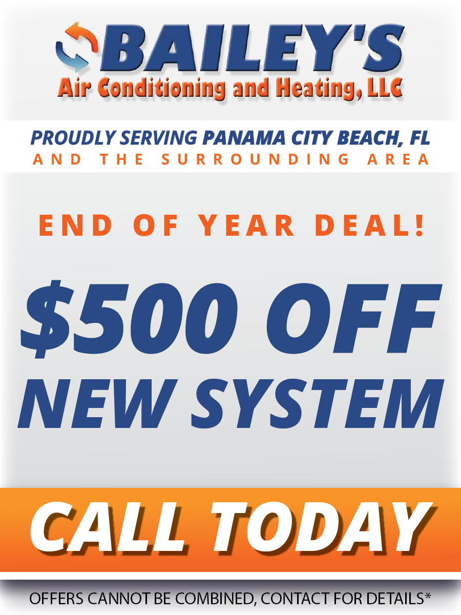 Bailey 's air conditioning and heating llc is offering a $ 500 off new system