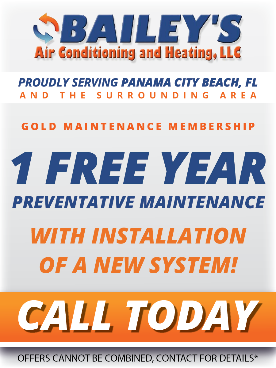 Bailey 's air conditioning and heating llc proudly serving panama city beach fl and the surrounding area