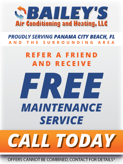 Bailey 's air conditioning and heating llc proudly serving panama city beach fl and the surrounding area