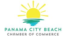 The logo for the panama city beach chamber of commerce