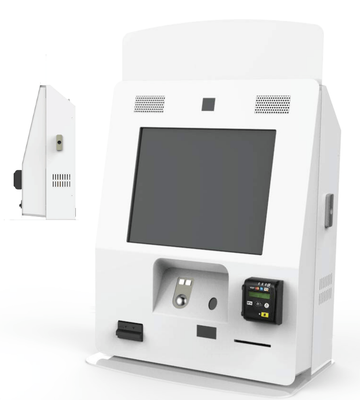 Large custom built payment kiosk; used for industries such as DMV