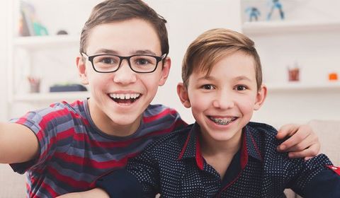 Teeth — Two Boys Inside A Dental Office in Bala Cynwyd, PA