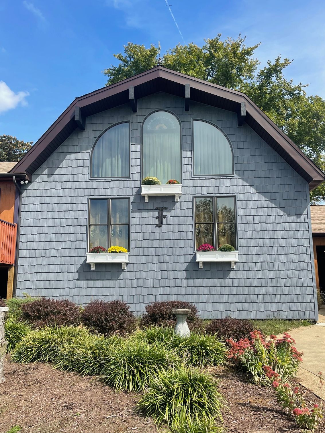 Front view of room addition to home in St. Leonard