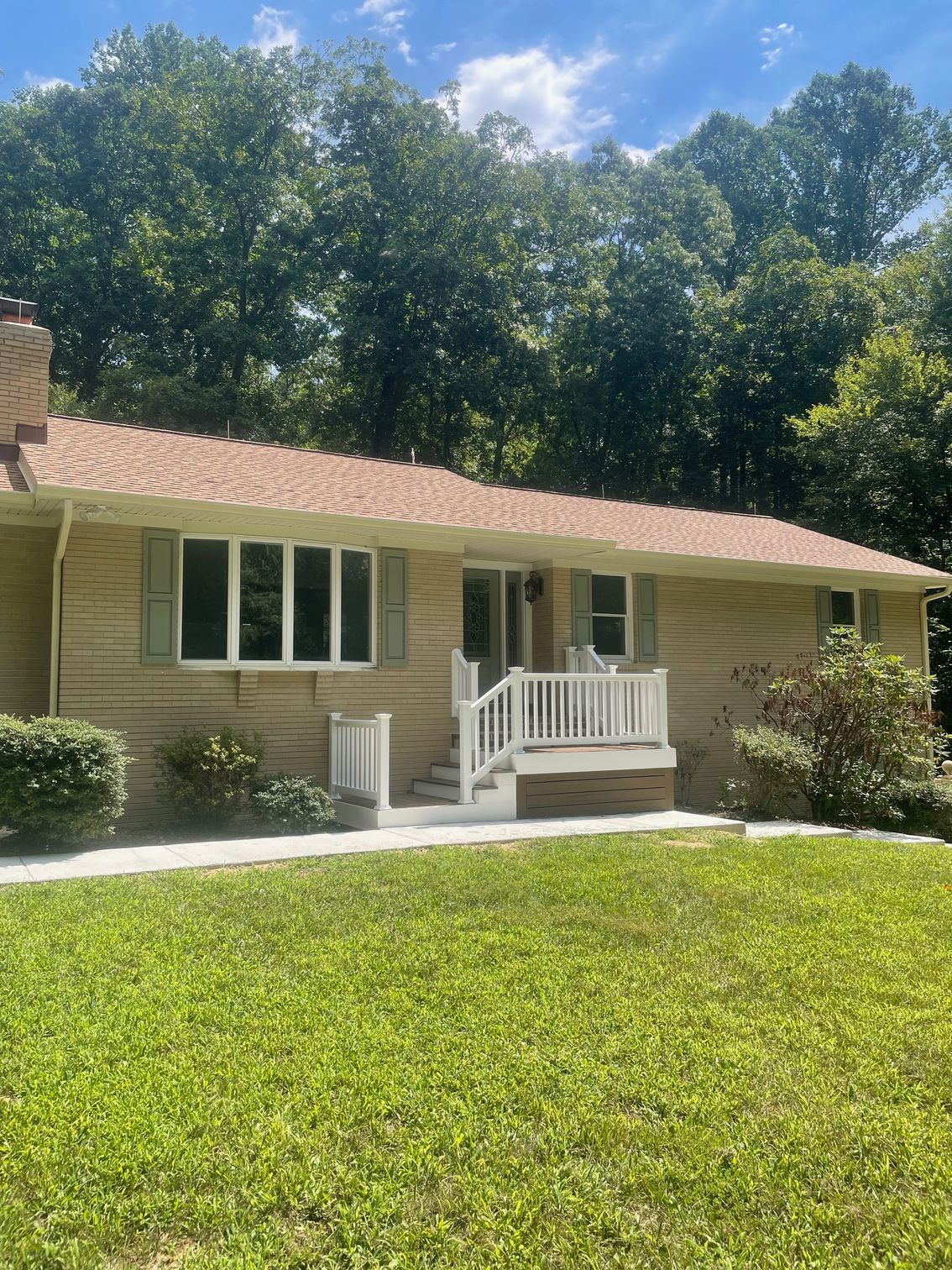 Front view of room addition to home in St. Leonard