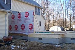 Waldorf Kitchen Addition with Tyvek