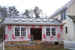 Waldorf Kitchen Addition with Roof & Skylights