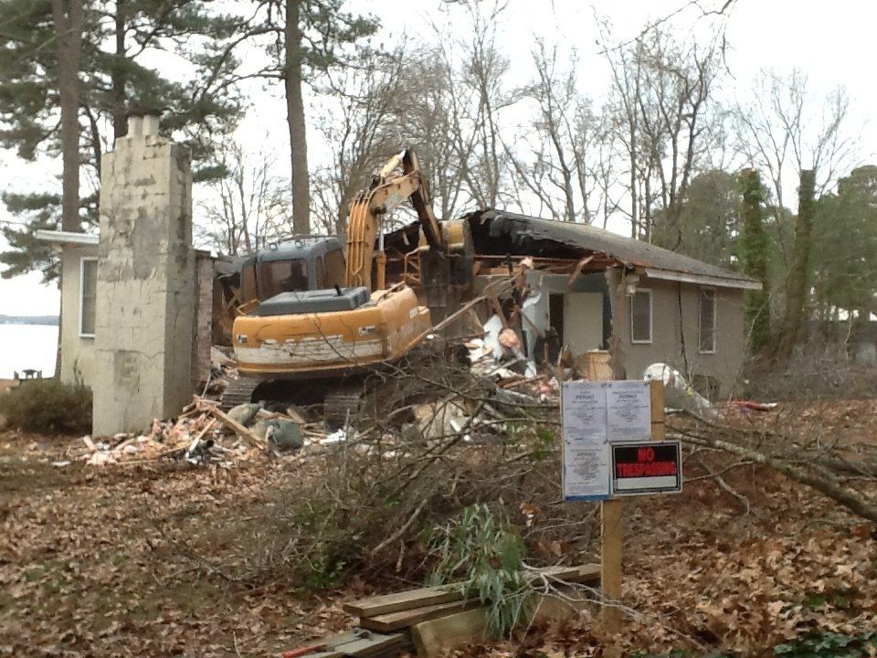 Lusby Old Home Demo for New Home Construction