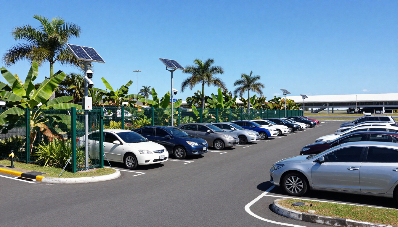 Parking sécurisé à l'aéroport de La Tontouta
