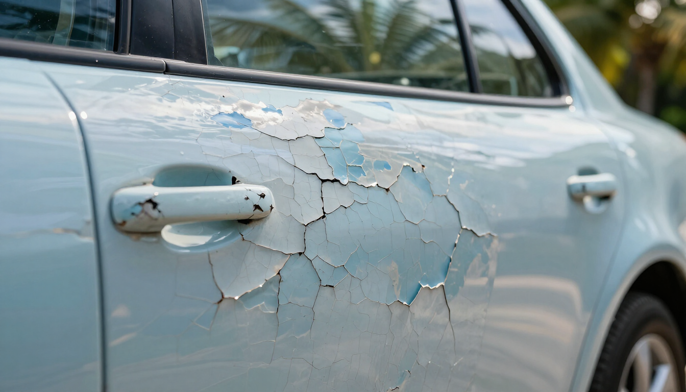 Impact du soleil sur la carrosserie