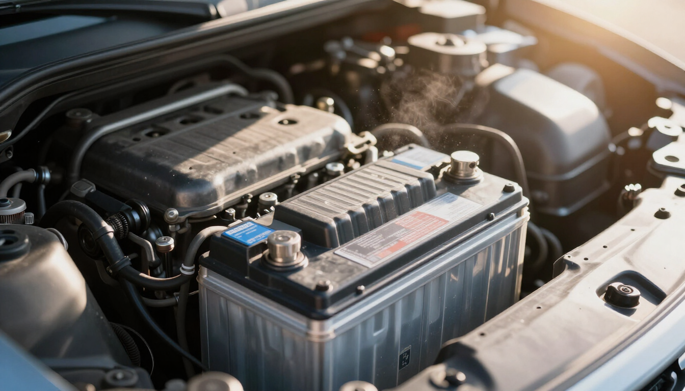 Batterie de voiture et chaleur