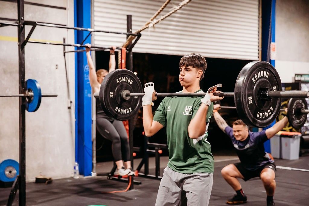 Weightlifting at CrossFit 3216 in Hamilton, NZ