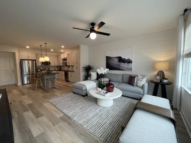 living room in waipuna floorplan condo