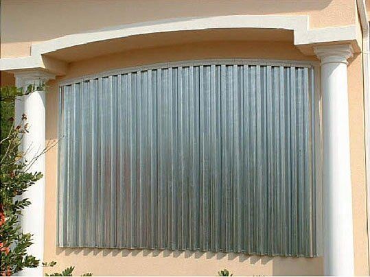 Custom Made Aluminum Window Cover — Front Window with Aluminum Cover in Corpus Christi, TX