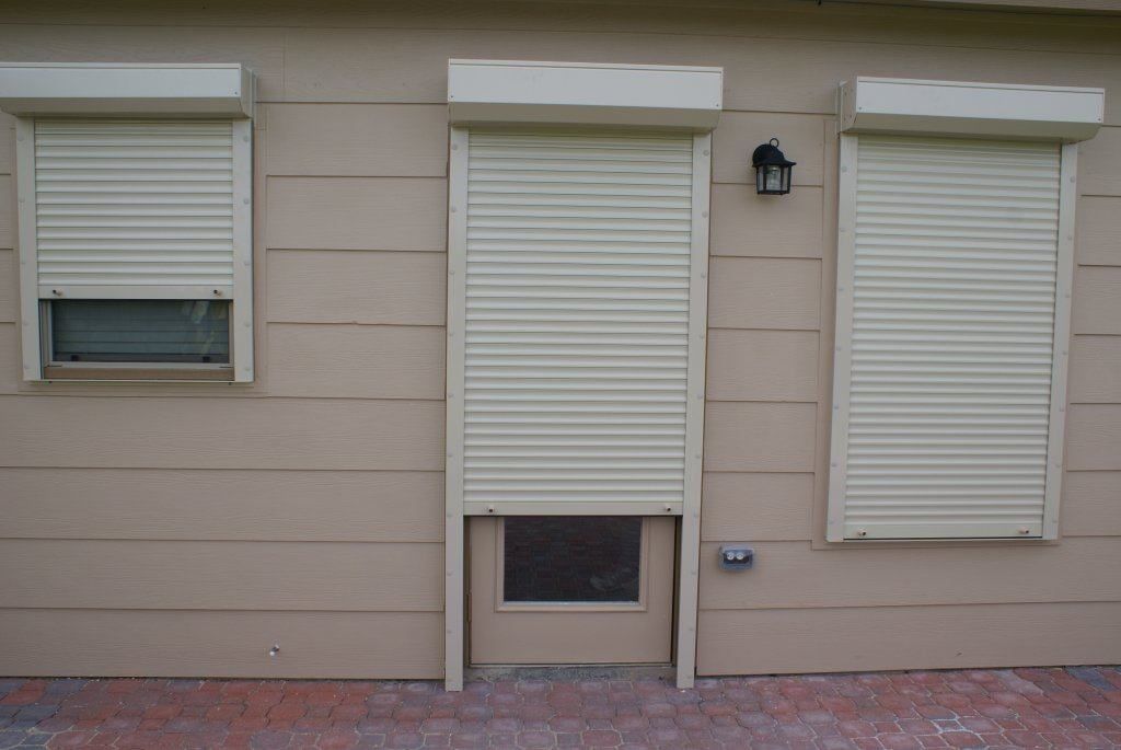 Hurricane roll up shutter protection