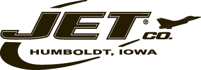 The logo for jet co. humboldt iowa