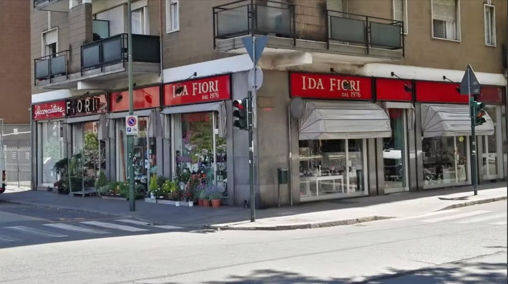 negozio di fiori all'angolo