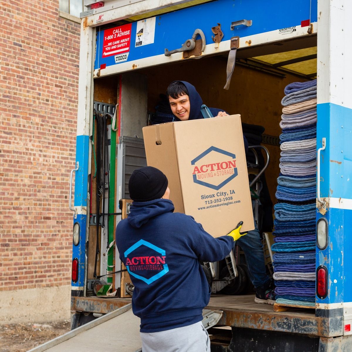 Unloading Boxes From Truck