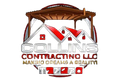 Logo for Collins Contracting LLC featuring a wooden gazebo above a house, with "Making Dreams a Reality" text.