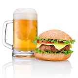 beer with burger