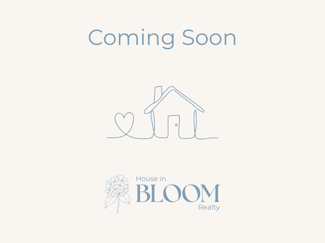 “Coming Soon” announcement with a simple line drawing of a house and heart above the Bloom logo