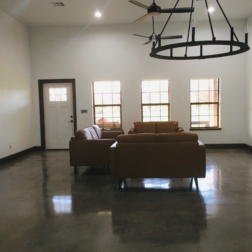 Polished concrete remodel