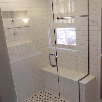 Bathroom tile shower