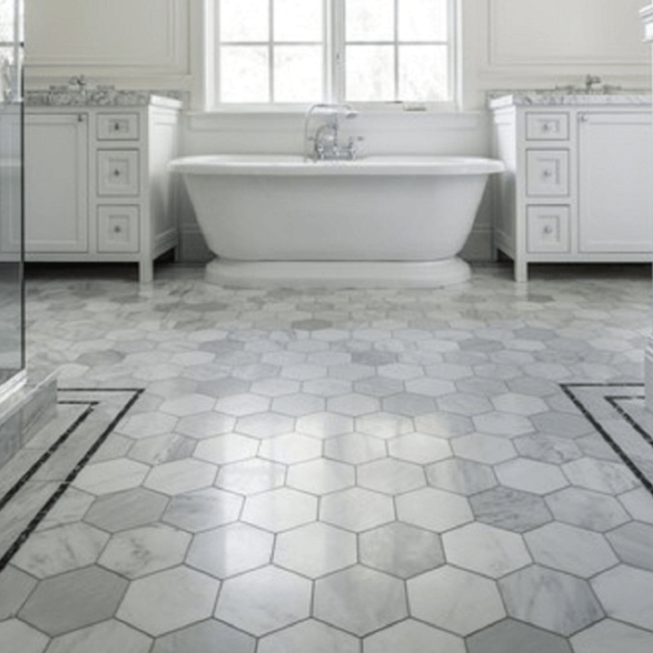 Bathroom remodeling, Beautiful tile flooring