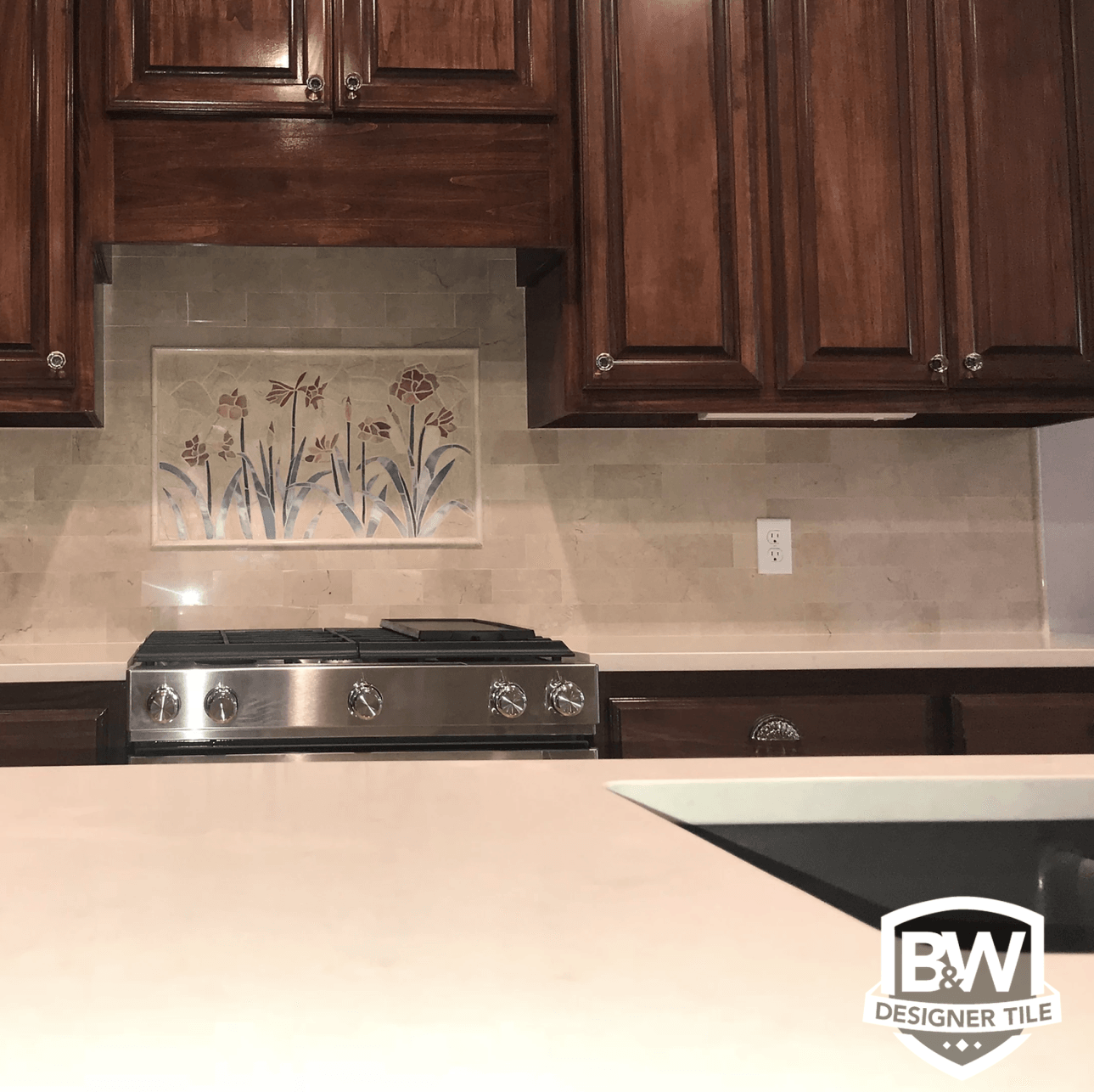 Kitchen tile backsplash