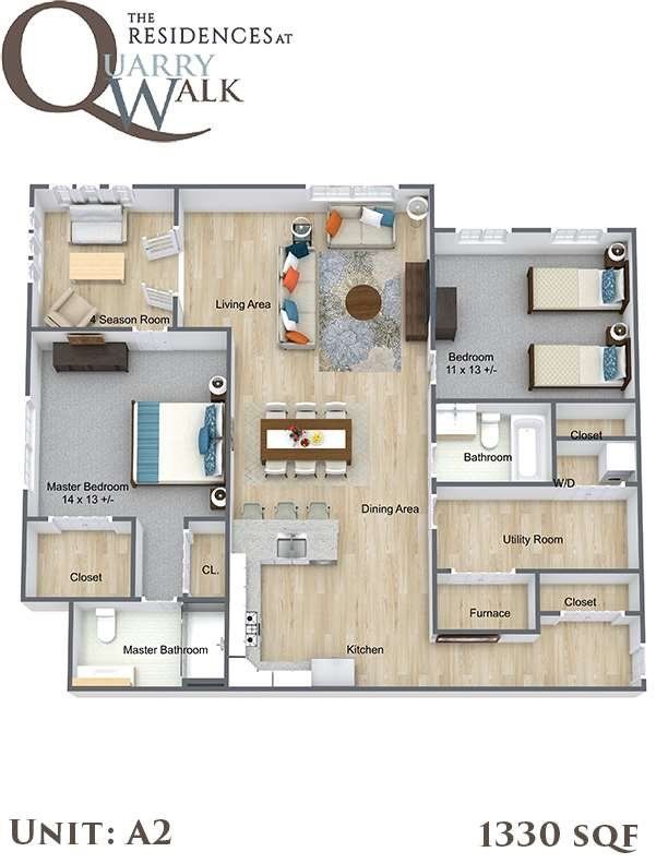 The Residences at Quarry Walk Luxury Apartments in Oxford, CT