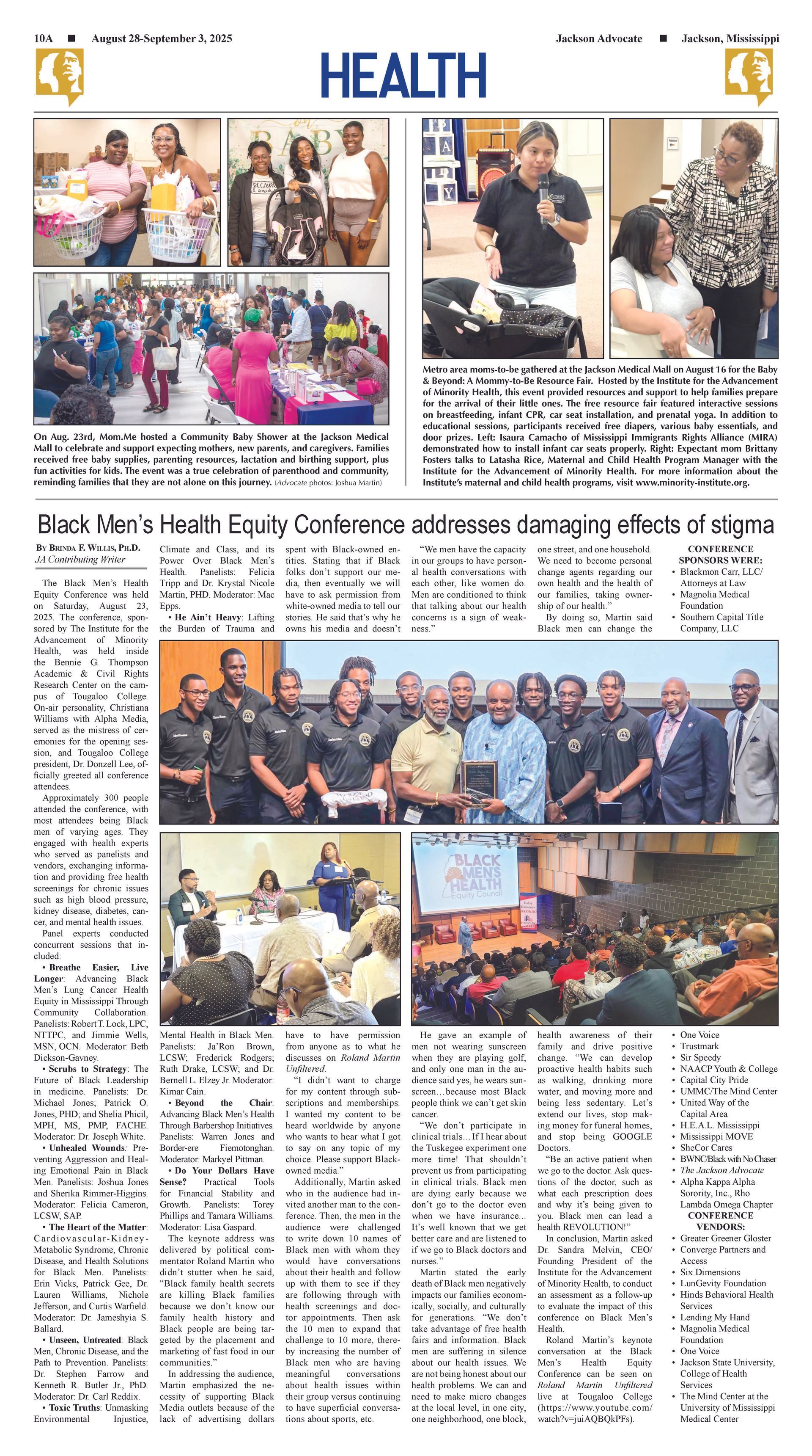 Black Men's Health Equity Conference addresses damaging effects of stigma