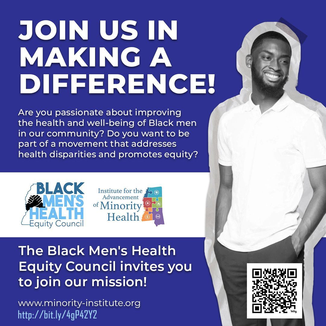 The Black Men's Health Equity Council invites you to join our mission.