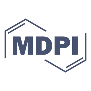MDPI logo in dark blue, with hexagon-style outline around the letters