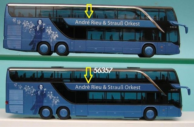 de 2 verschillen in de Andrë Rieu bussen