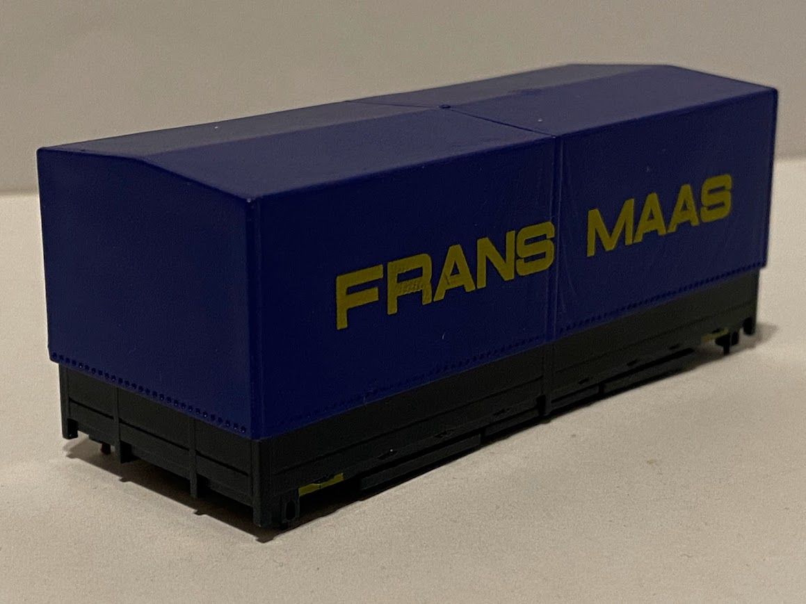 Frans Maas Afzetbak 1 Donker zeil alleen achterzijde opdruk voorzijde