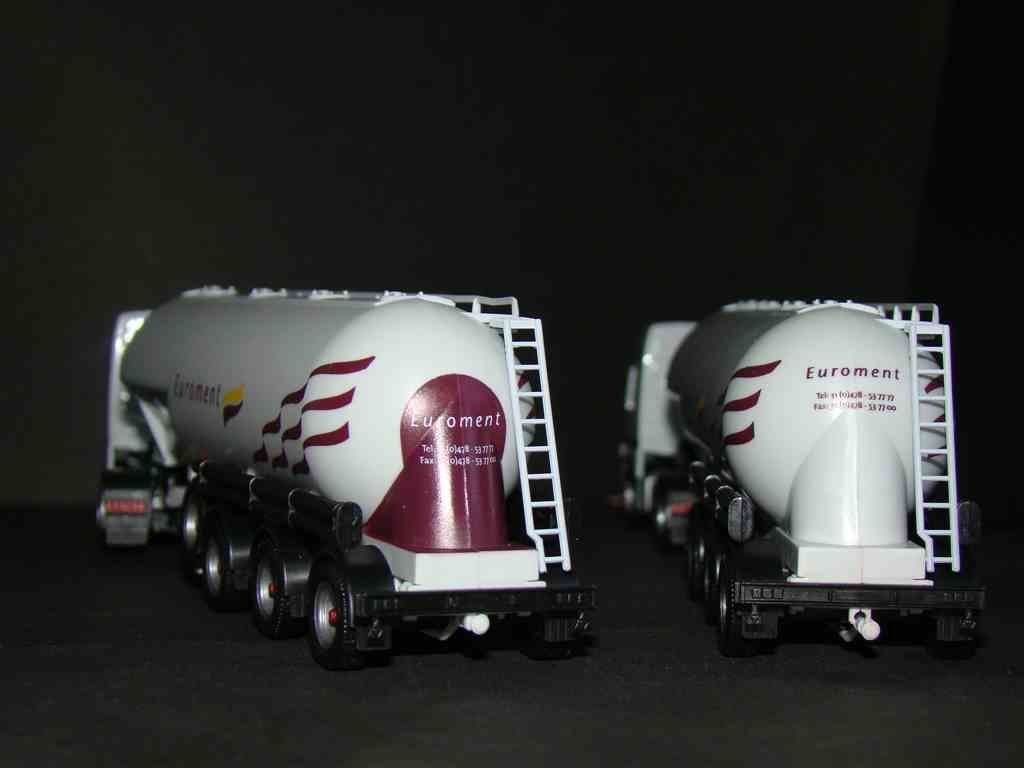 Heemex - Euroment Herpa MB Acterzijde Trailer verschillenc MB Actros