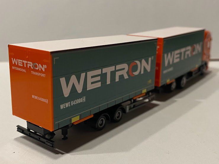 Wetron Herpa 312912 DAF XF SSC euro 6 Volume wipkar combi achterzijde