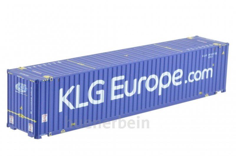 KLGE 945217 - Kombimodell Waggonbau 1:87 45´ Container KLG EUROPE WB-A HC (Euro), #