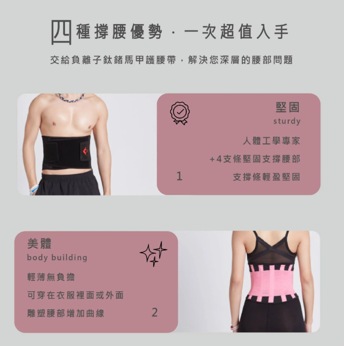 馬甲塑腰護腰帶 9英吋