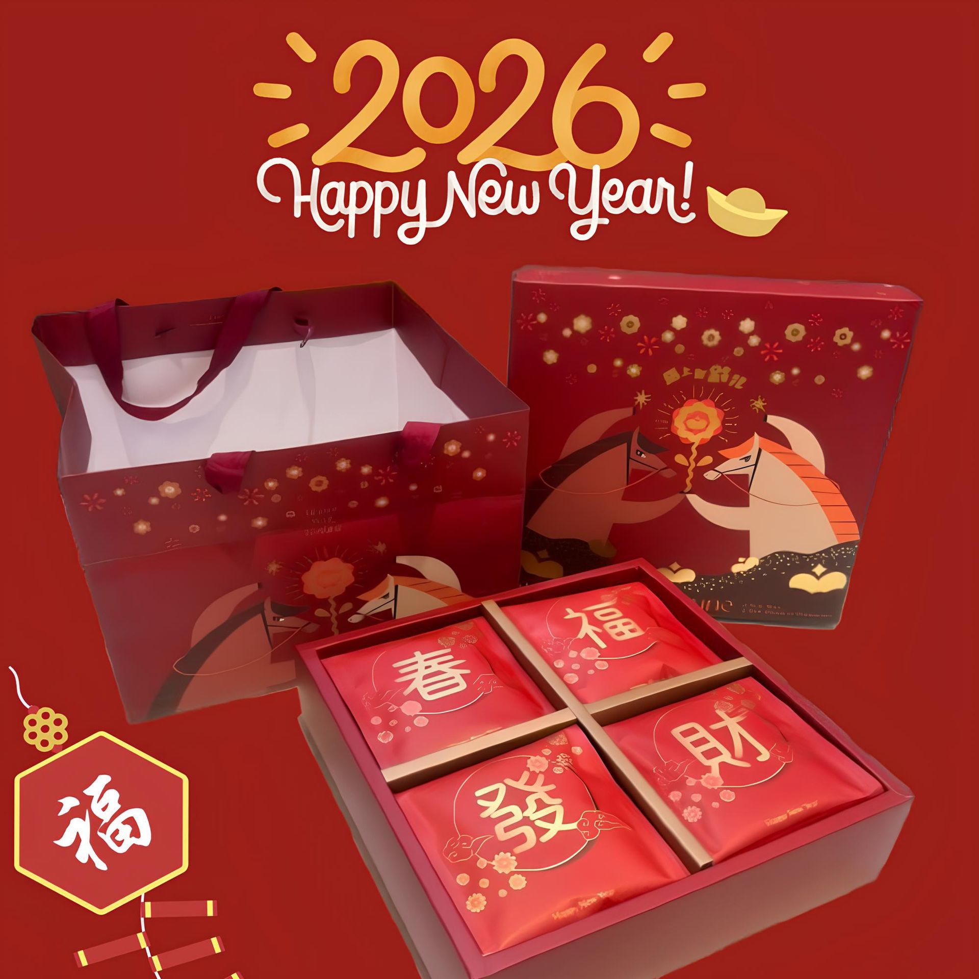 馮貴人-馬上有錢花禮盒 (耳掛*24)