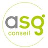 Un logo pour une entreprise appelée asg conseil