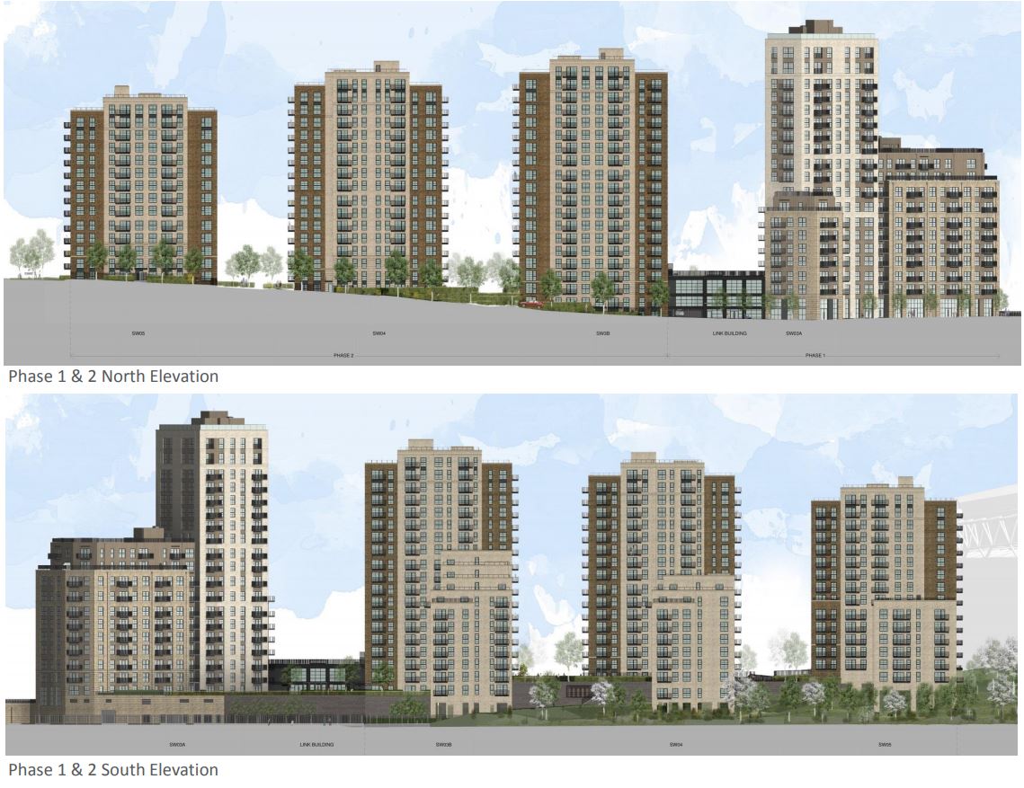 Phase 1 & 2 North ans South Elevation